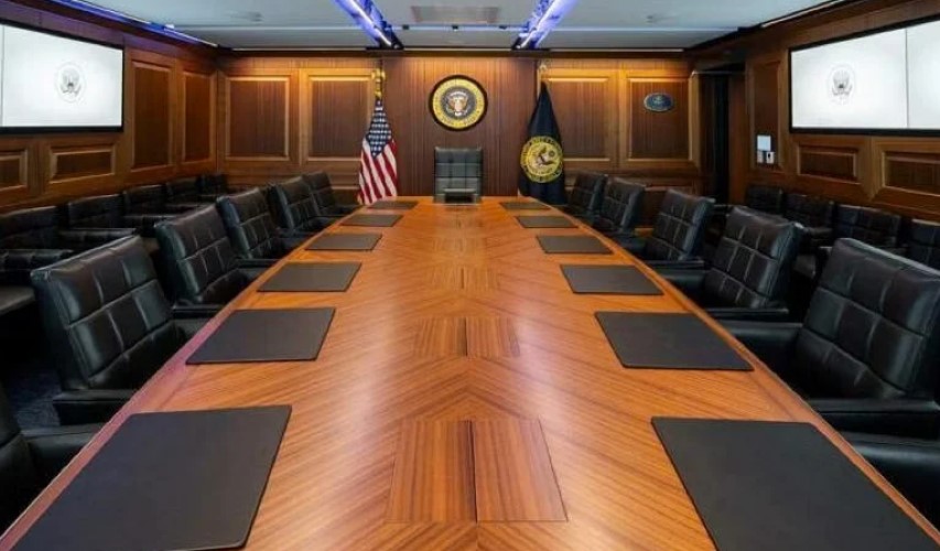 تحليل المخاطر واتخاذ القرار في برامج تدريب مكافحة الإرهاب. صورة غرفة العمليات والطوارئ بالبيت الأبيض